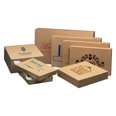 Pinstripe Kraft Gloss Apparel Box (17"x11"x2.5")