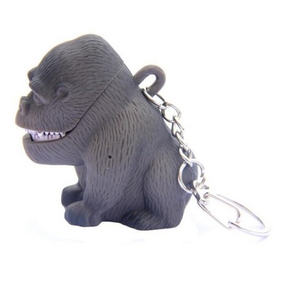 Gorilla LED Sound Keychain