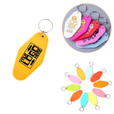 Plastic Hotel Key Tag & Motel Key Chain - High Quantity