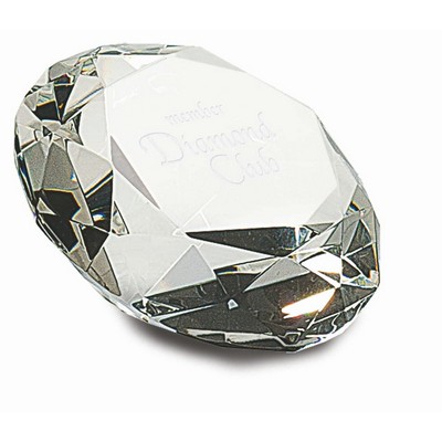 2 1/2" Clear Crystal Diamond (4" Diameter)