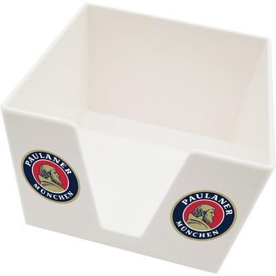 White Plastic Square Napkin Holder