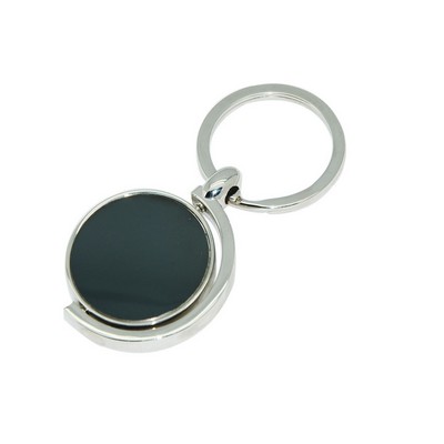 Metal Globe Rotating Keychain