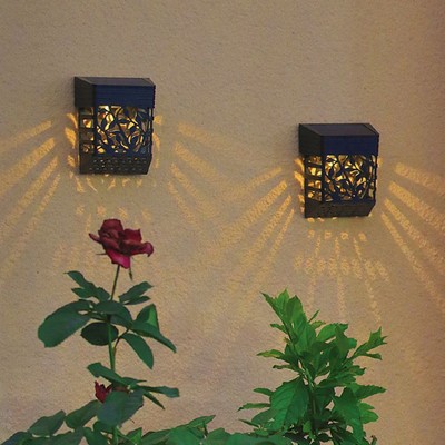 Hollow Outdoor Solar Fence Lights