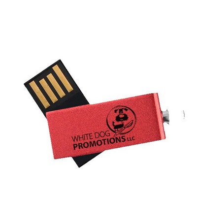 Willowbrook Aluminum Swivel USB with Small Key Ring-8G