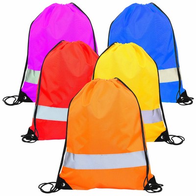 Reflective Drawstring Bag