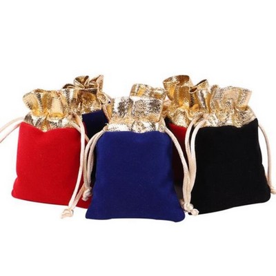 Drawstring Packaging Fabric Velvet Pouch