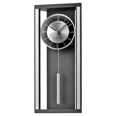 Seiko Mid-Century Modern Wall Clock with Dual Chimes & Pendulum