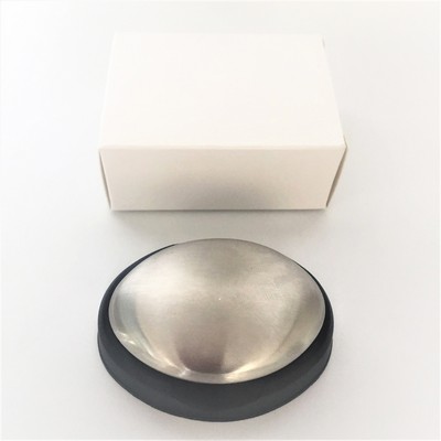 Stainless steel oval soap