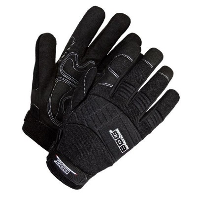 Unlined Synthetic Leather Gloves (Black)