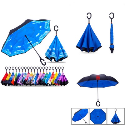 Windproof Double Layer Type C Umbrella