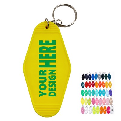 Vintage Plastic Hotel Keychain Motel Key Tag