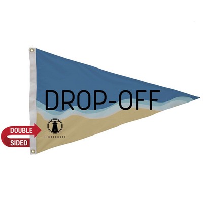 2' x 3' Polyester Pennant Flag Double-Sided