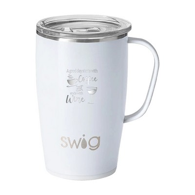 18 Oz. Swig® Matte Mug, Laser, Standard