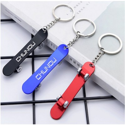 Skateboard Shape Key Chain Beer Opener