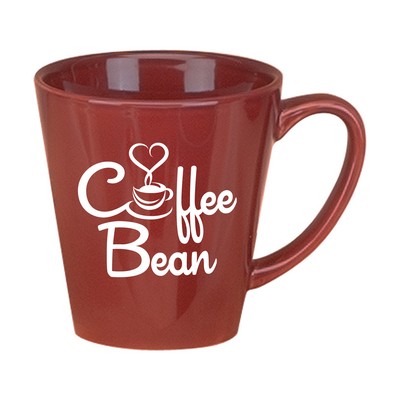 12 oz. Maroon Cafe Latte Mug