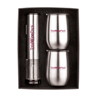 Rechargeable Wine Opener & Tumbler Set