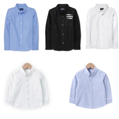 Boy's Long Sleeve Oxford Shirt