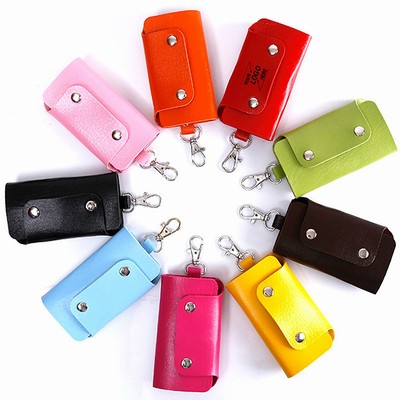 Genuine PU Leather Key Holder Wallet