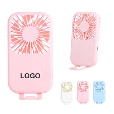 Handheld Mini Fan with Phone Holder