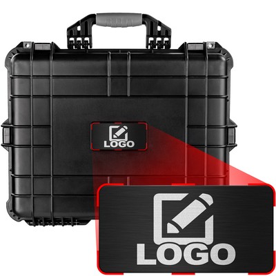 Eylar Large Black 20" Hard Camera Case with Custom Logo