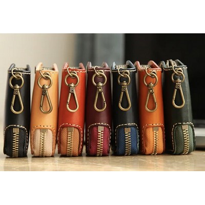 Lastra Leather Key Ring Case