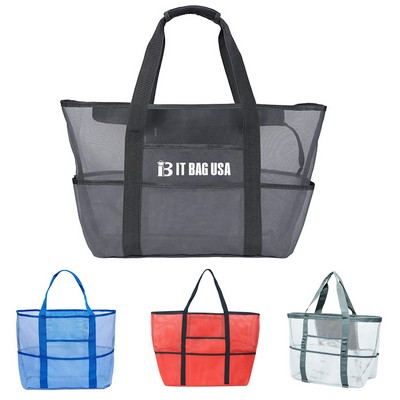 Mesh Open Tote Bag