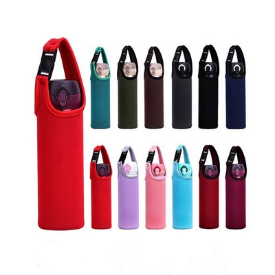 Portable Neoprene Bottle Sleeve with Convenient Handle