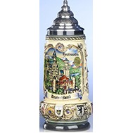 German Shield Stein, 0.75L