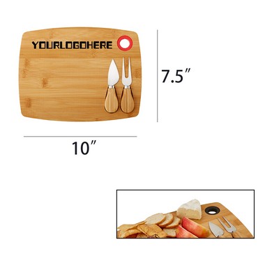 3 Piece Bamboo Cheese Board Set