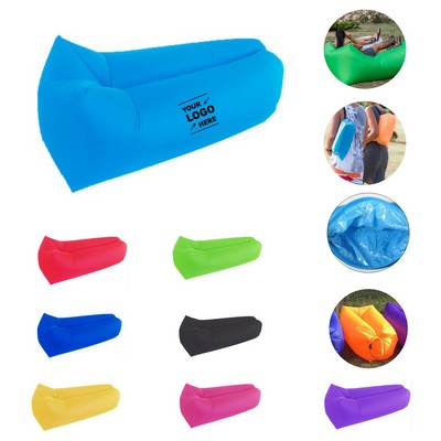 Portable Inflatable Lounger Air Sofa With Storage Bag