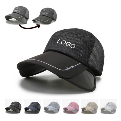 Outdoor Pull-Out Brim Mesh Cap