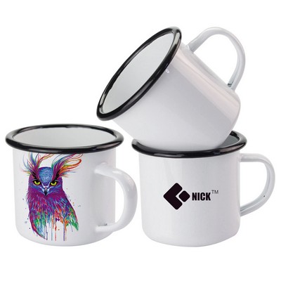 Enamel Metal Campfire Mug-12 Oz