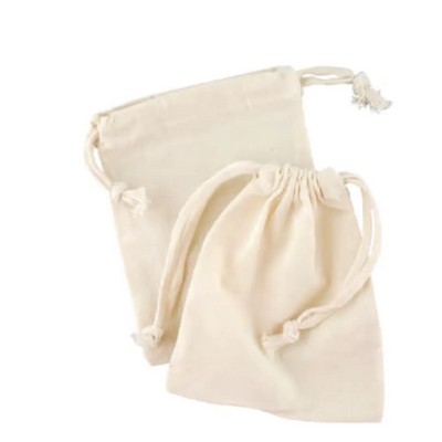 Eco Friendly Cotton Drawstring Bag -5"x7"