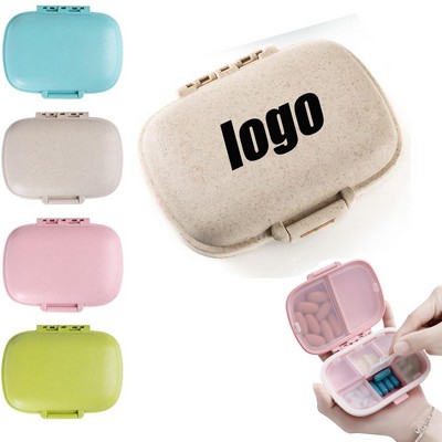 8 Compartment Travel Pill Box For Pocket Purse