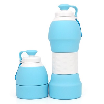 Silicone Folding Mug Travel Sports Water Bottle