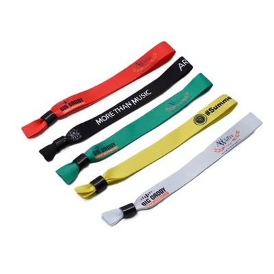 3/5" Sublimated Event Wristbands w/ Locking Bead