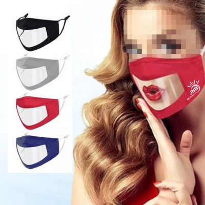 Transparent Face Mask with Visible Expression Window