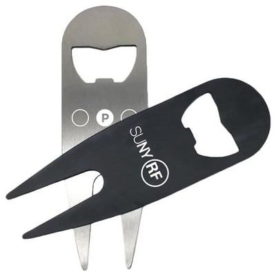 Golf Divot Tool with Bottle Opener