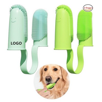 Double-Finger Toothbrush for Dog