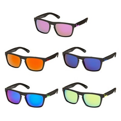 Sports Wrap Polarized Mirror Sunglasses