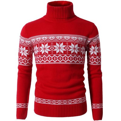 Custom Turtleneck Christmas Sweater