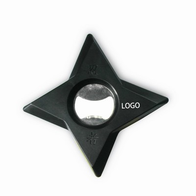 Plastic Ninja Star-Shaped Bottle Opener