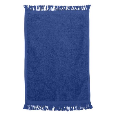 Q-Tees Small Fringed Fingertip Towel