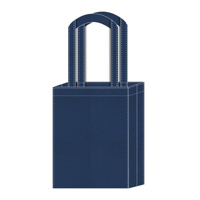 Full Gusset Tote bag 9"X12"X4" -100% Non-Woven Polypropylene -Self fabric Handles