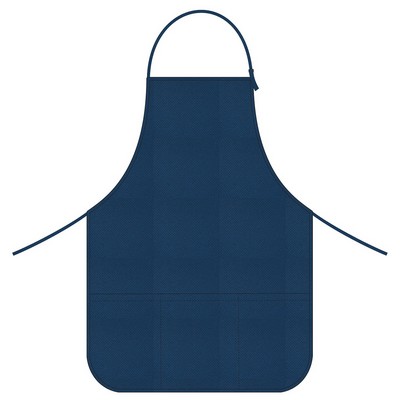 Basic Apron 20"x28" with pockets and Adjustable neck-Round corner -100% Non-Woven Polypropylene