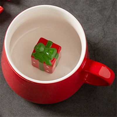 Christmas Gift Red Ceramic Mug