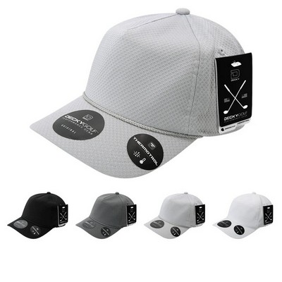 Decky Dimple Pattern Five Panel Golf Sport Cap