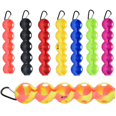 Silicone 5pcs Golf Cover w/Carabiner Clip