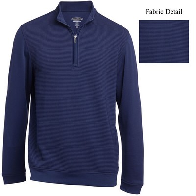 Pebble Beach Men's Ottoman Texture 1/4 Zip Pullover