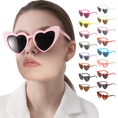 Retro Heart-Shaped Sunglasses